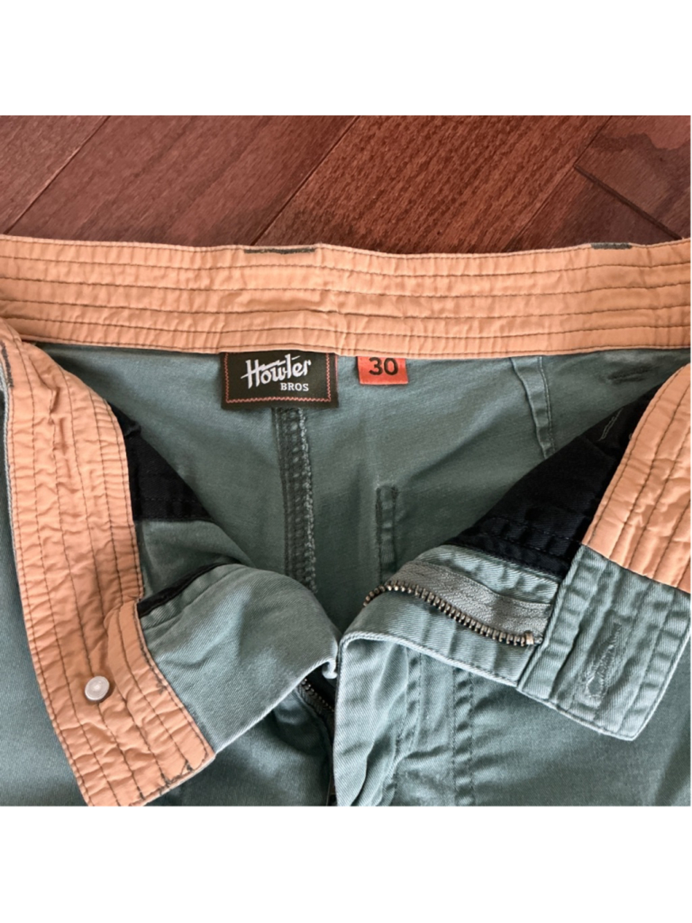 Men's Howler Bros Flat Front Shorts Waist 30 Green - Picture 2 of 6
